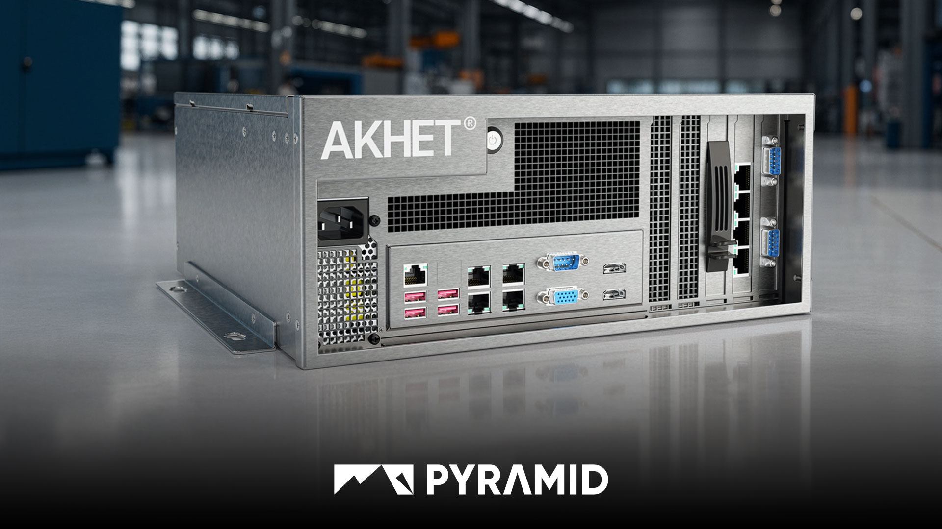AKHET® and servers from Pyramid Computer industrial edge computing and data center applications, presented at embedded world 2026.