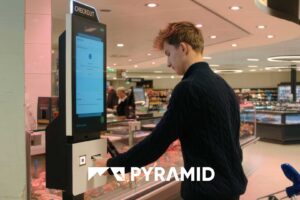 POLYTOUCH SWIFT as a pre-order kiosk at EDEKA Jensen in Hamburg-Uetersen