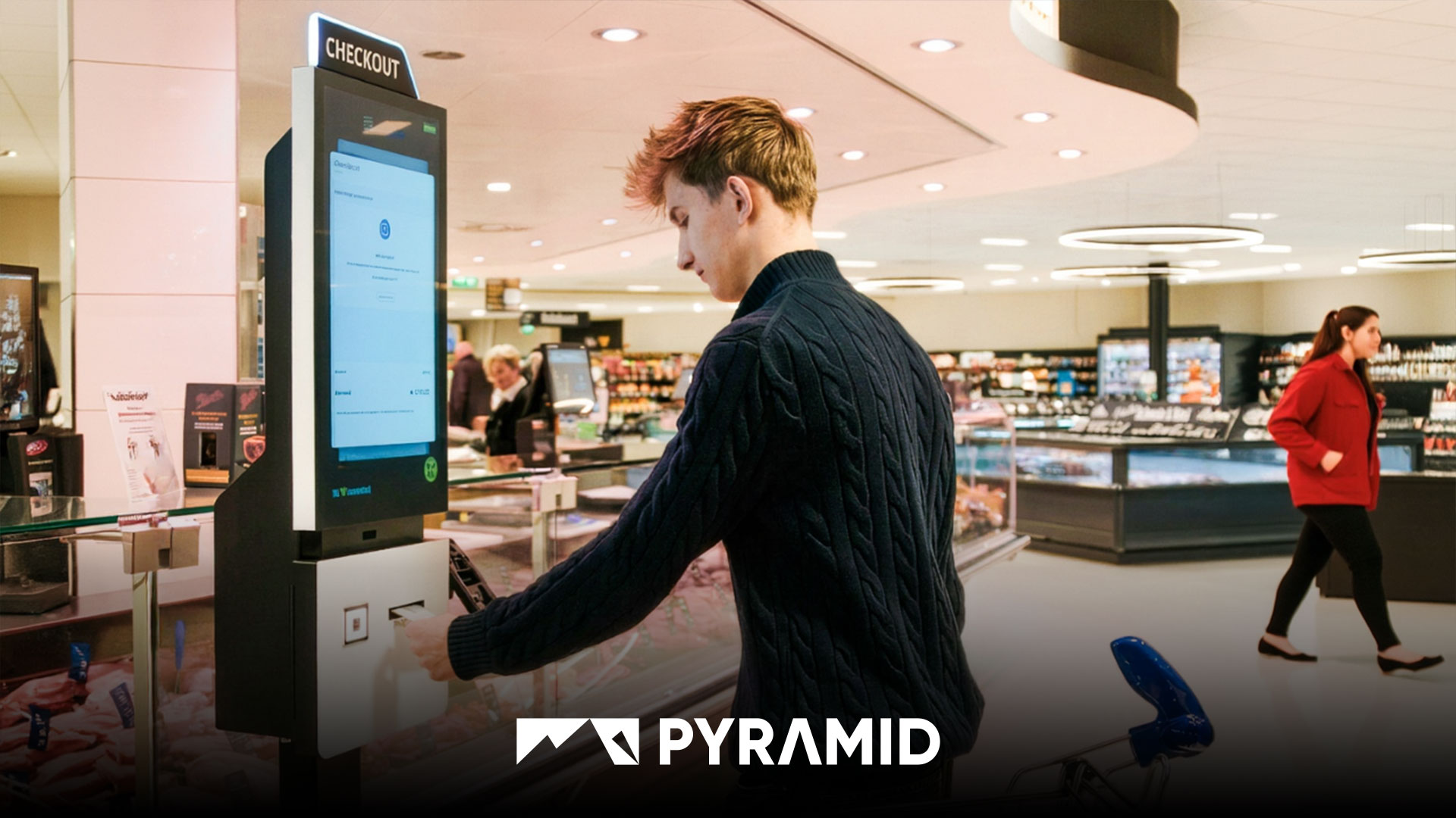 POLYTOUCH SWIFT as a pre-order kiosk at EDEKA Jensen in Hamburg-Uetersen